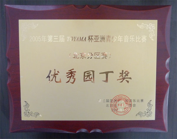 扬帆艺苑师生参赛奖牌